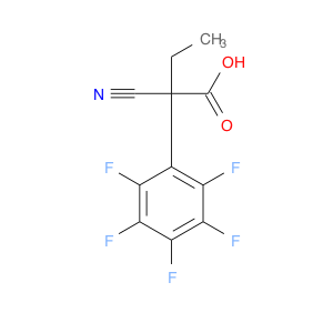 2-cyano-2-(2,3,4,5,6-pentafluorophenyl)butanoic acid