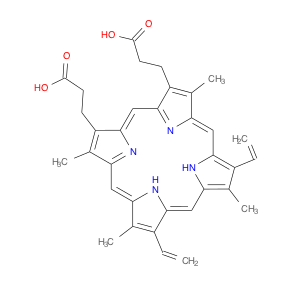 3-[18-(2-carboxyethyl)-8,13-bis(ethenyl)-3,7,12,17-tetramethyl-22,23-dihydroporphyrin-2-yl]propanoic acid